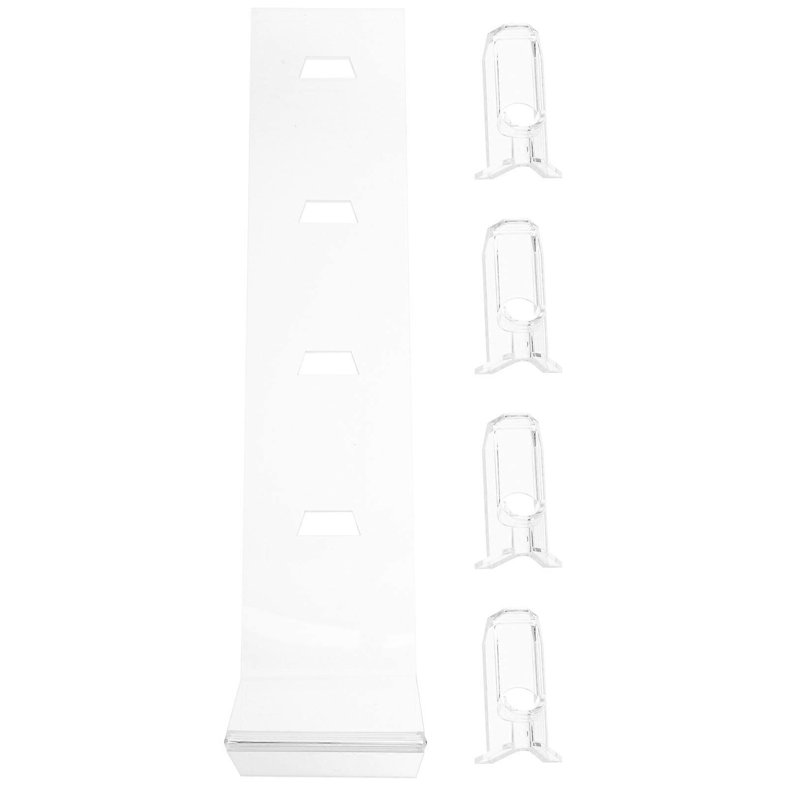 Acrylic Glasses Holder Transparent Rack for Storage Use 5Pcs