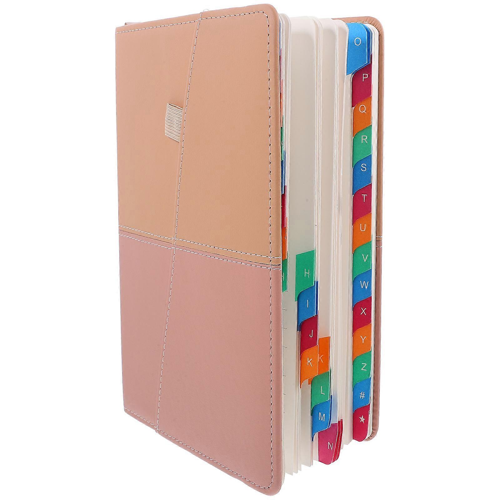 Cute Telephone Address Book For Addresses A5 Size Rectangular Simple Design Office Use 1Pack