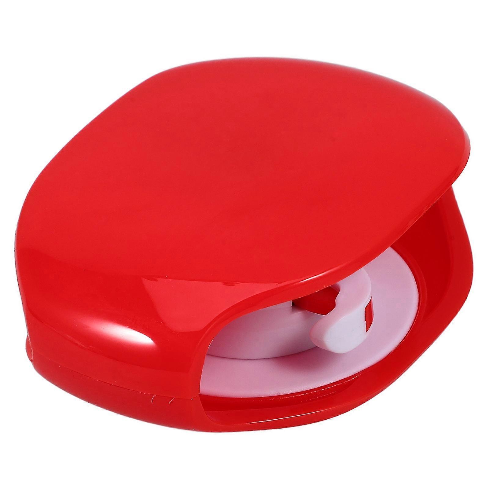 Portable Earphone Cord Winder For Travel Use Red Roll-up Design Headphones Storage 1Pcs