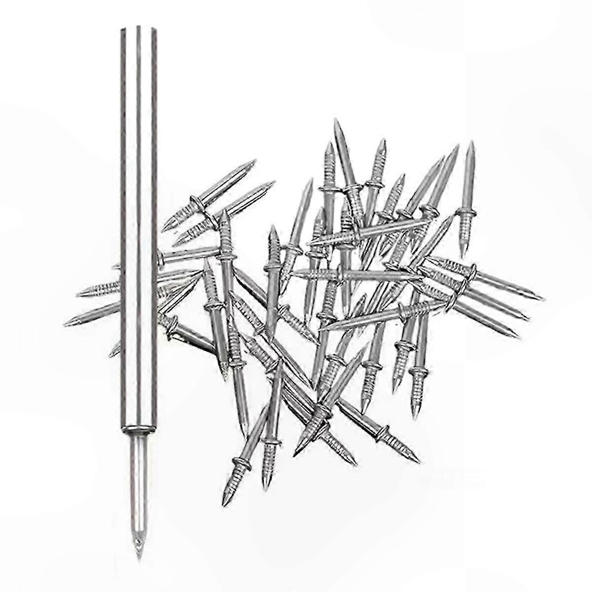 500pcs Double-Skirting Thread Nails with 5 Sizes for Secure Invisible Fastening Solutions