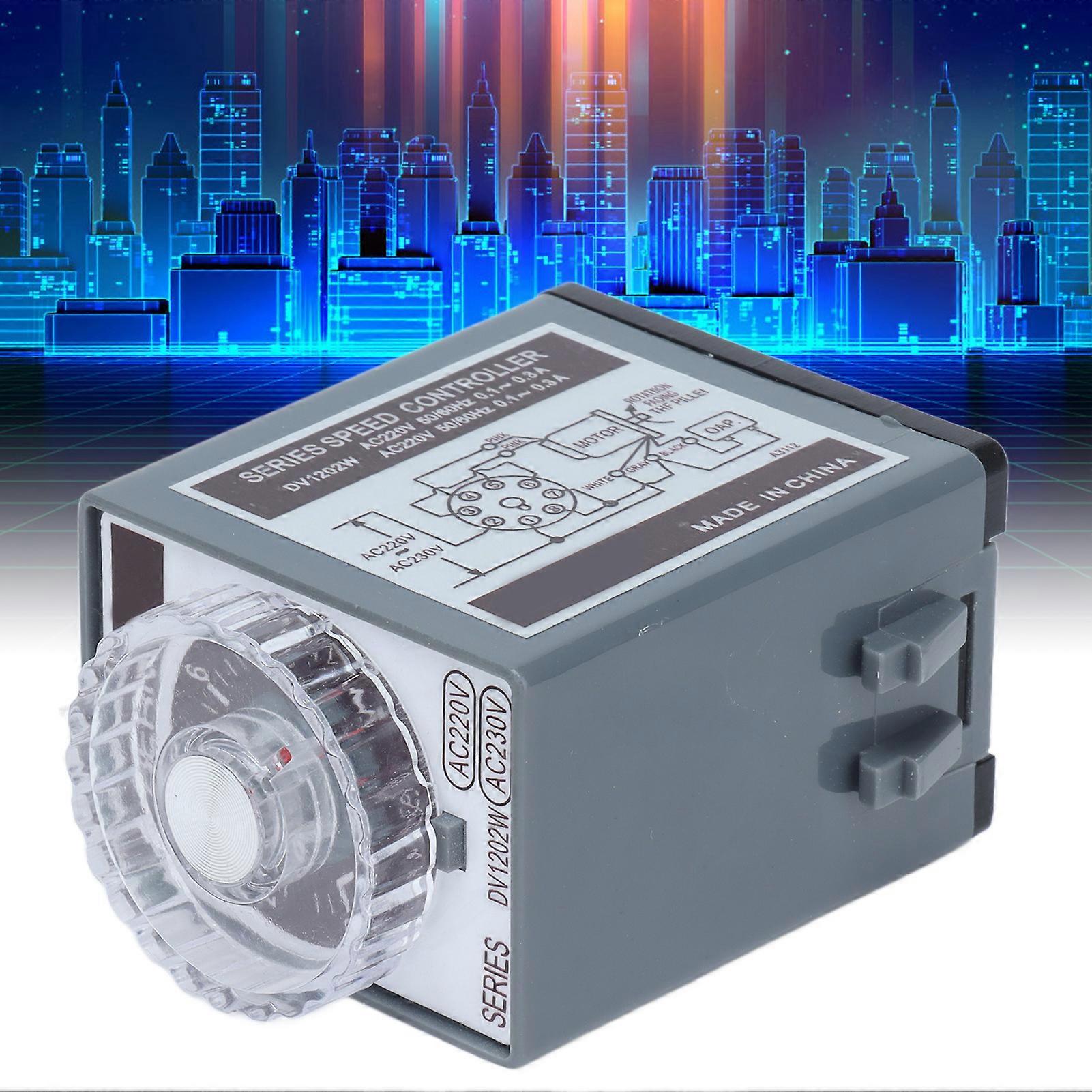 DV1202W Motor Speed Controller 220V AC 0.1A-0.3A 25W-40W Rail Mount