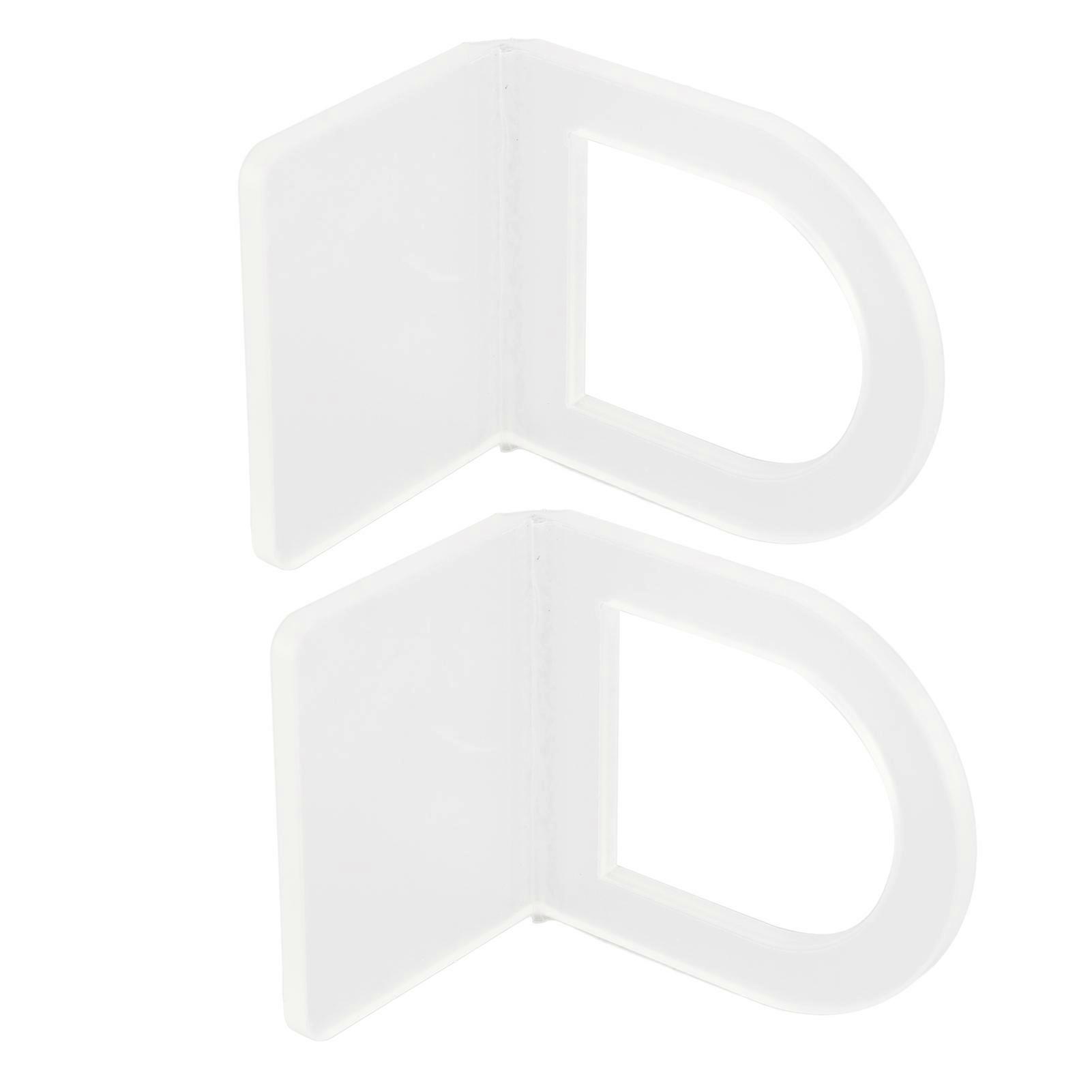 2PCS Clear Acrylic Sink Brush Holder 58g Solid Multipurpose