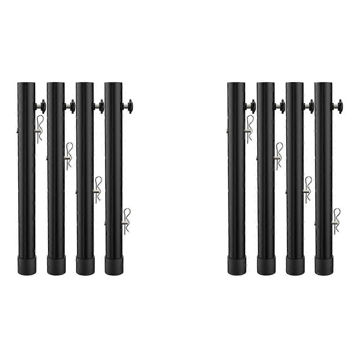 Table for Folding Straight/Bent Leg, Heights Adjustable Risers - 4PCS