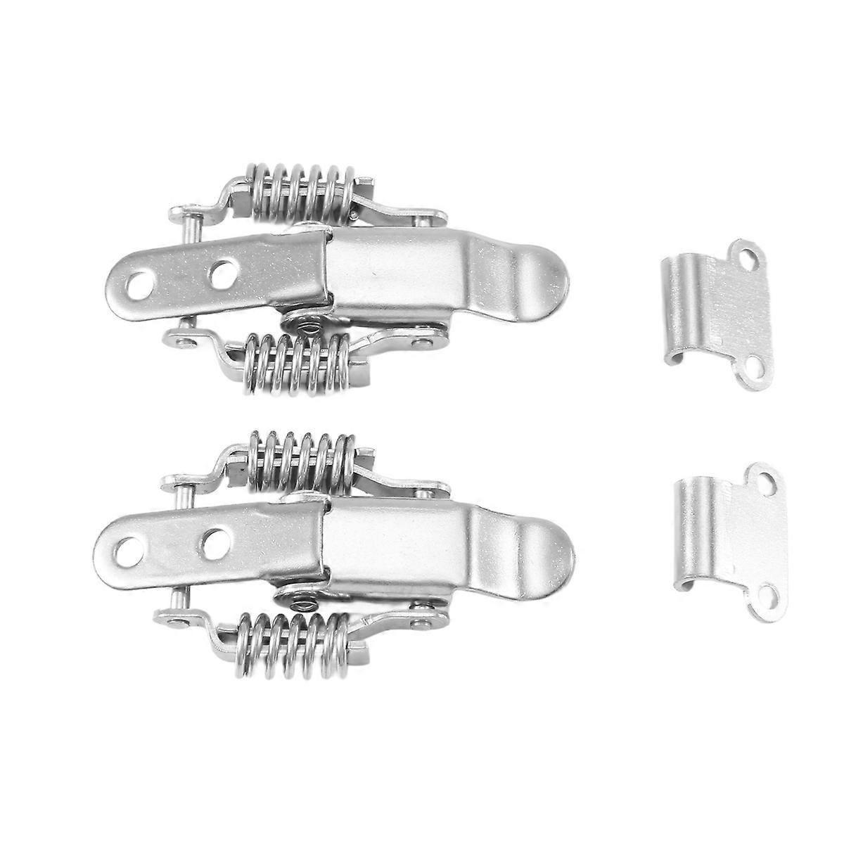 2x Toolbox Draw Compression Spring Toggle Latch Catch Clamp Silver
