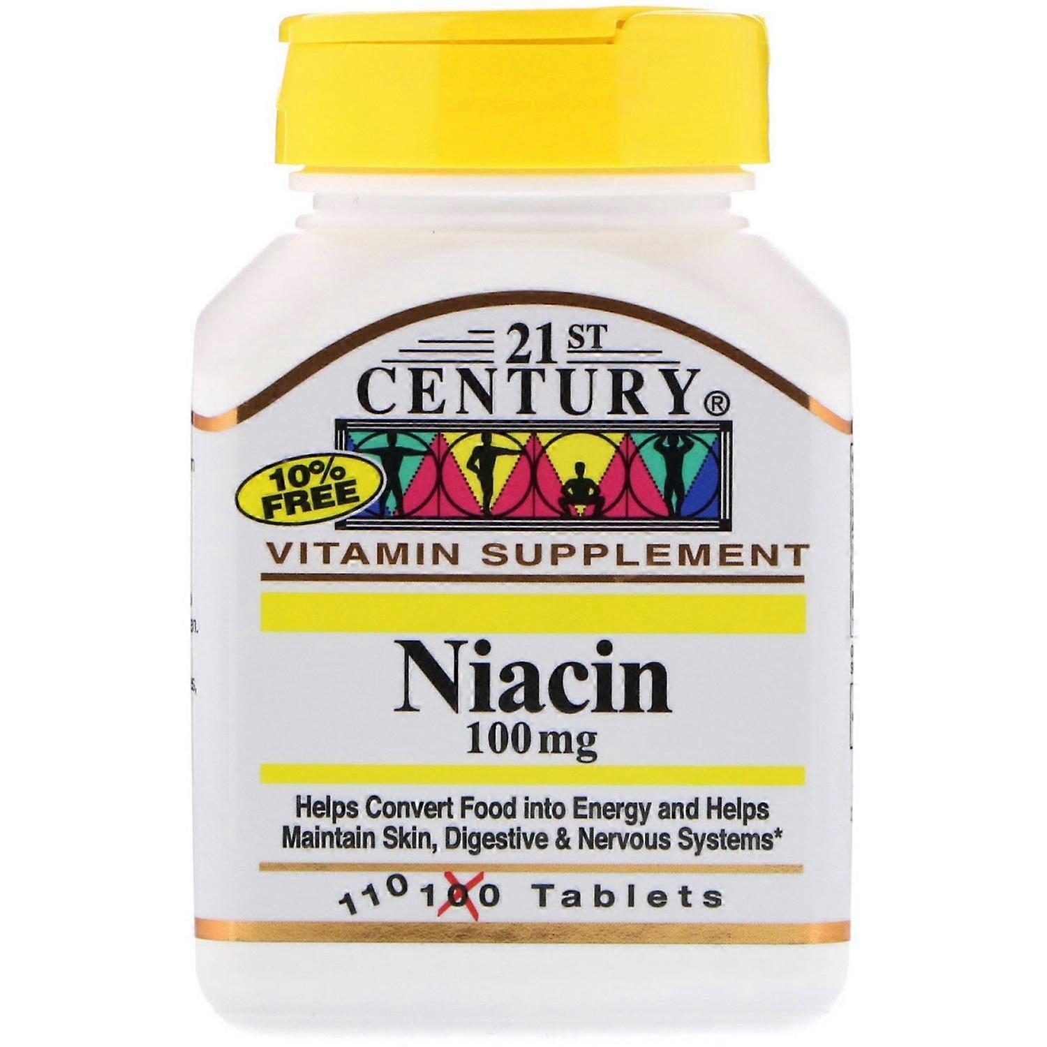 21st Century, Niacin, 100 mg, 110 Tablets