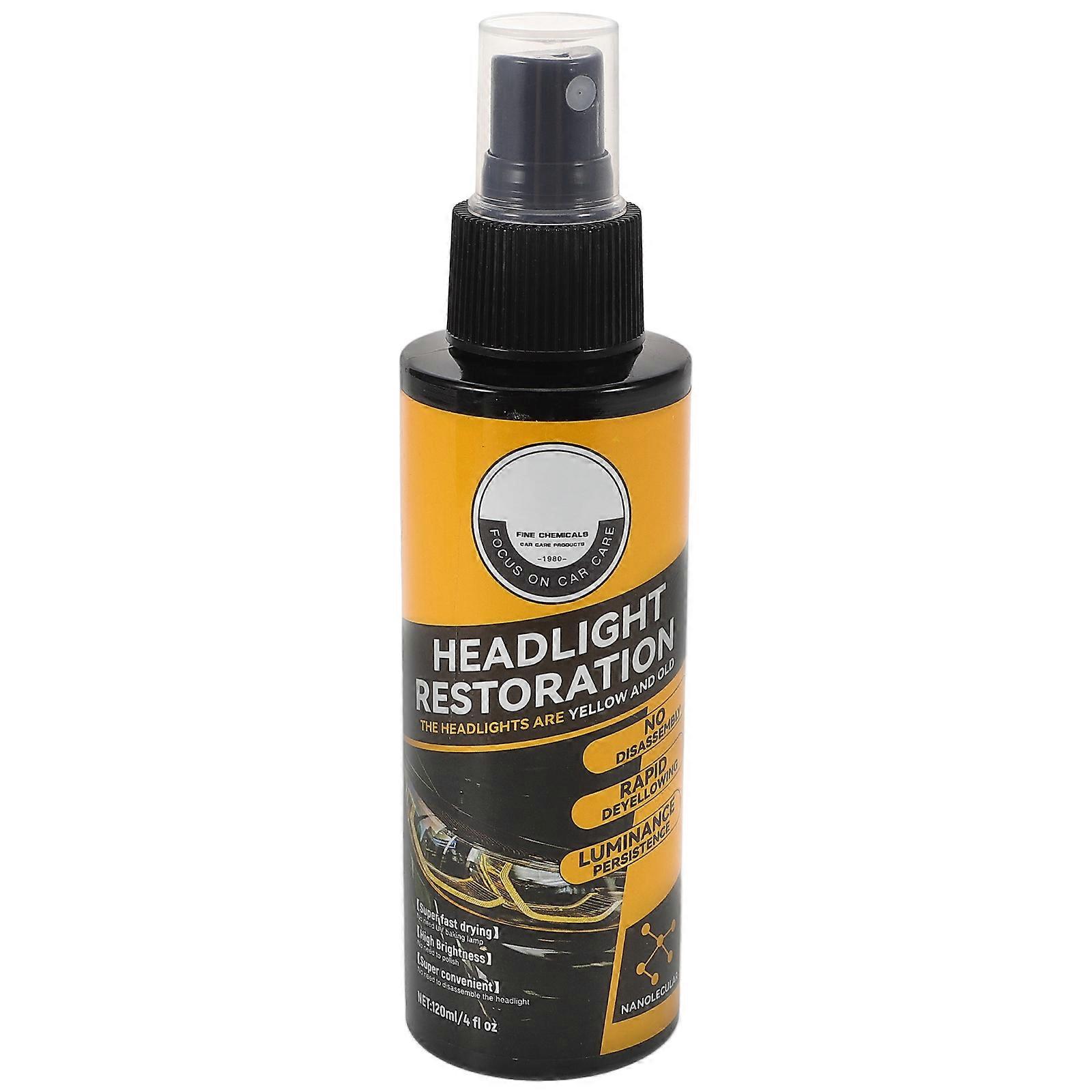 Headlight Coating Spray for Car Use 1 Bottle Car Headlight Restoration