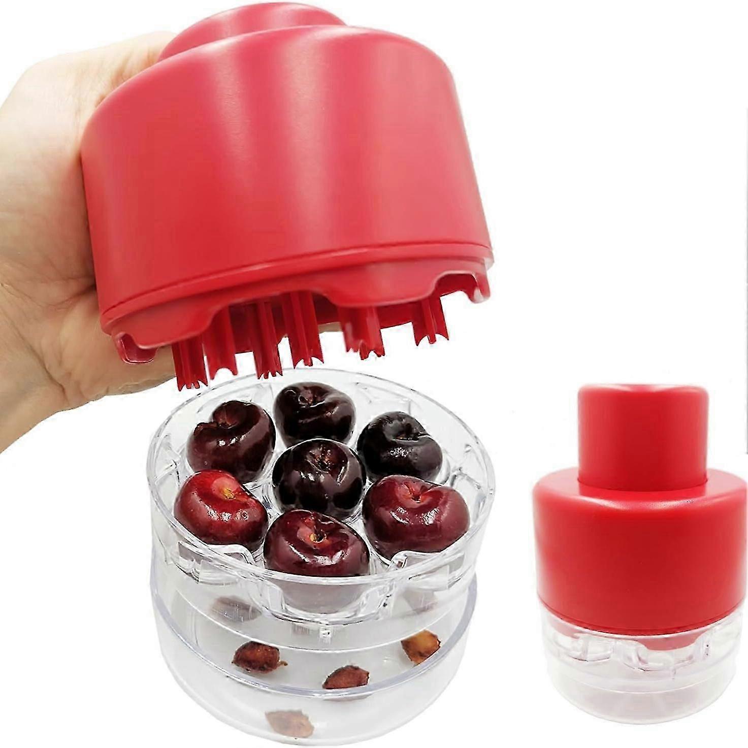 Cherry corer seven-hole push-type cherry cherry corer red date corer kitchen gadget
