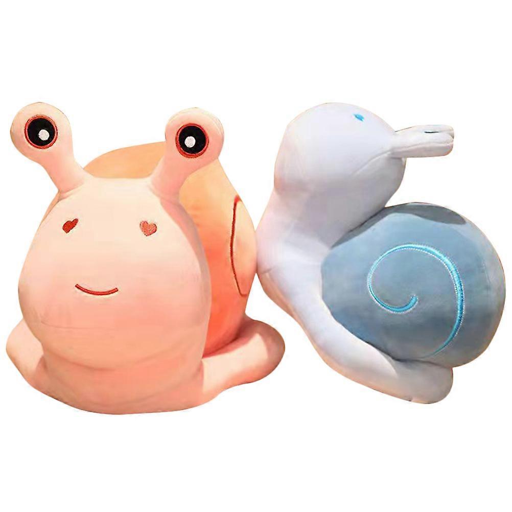 Adorable Snail Toy Plush Snail Doll for Gift 2Pcs Assorted Color Plush Animals
