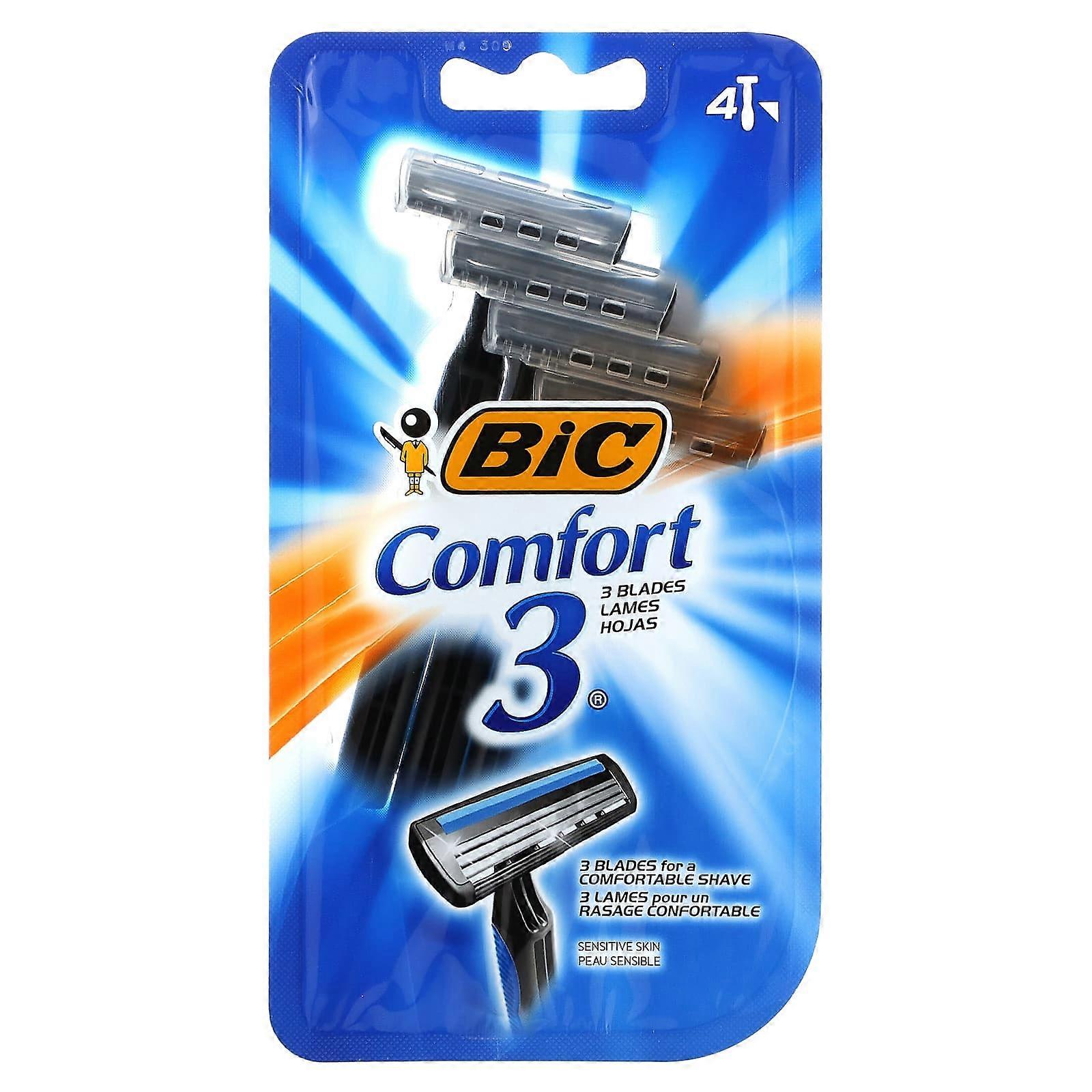 Comfort 3, Disposable Razors, 4 Razors