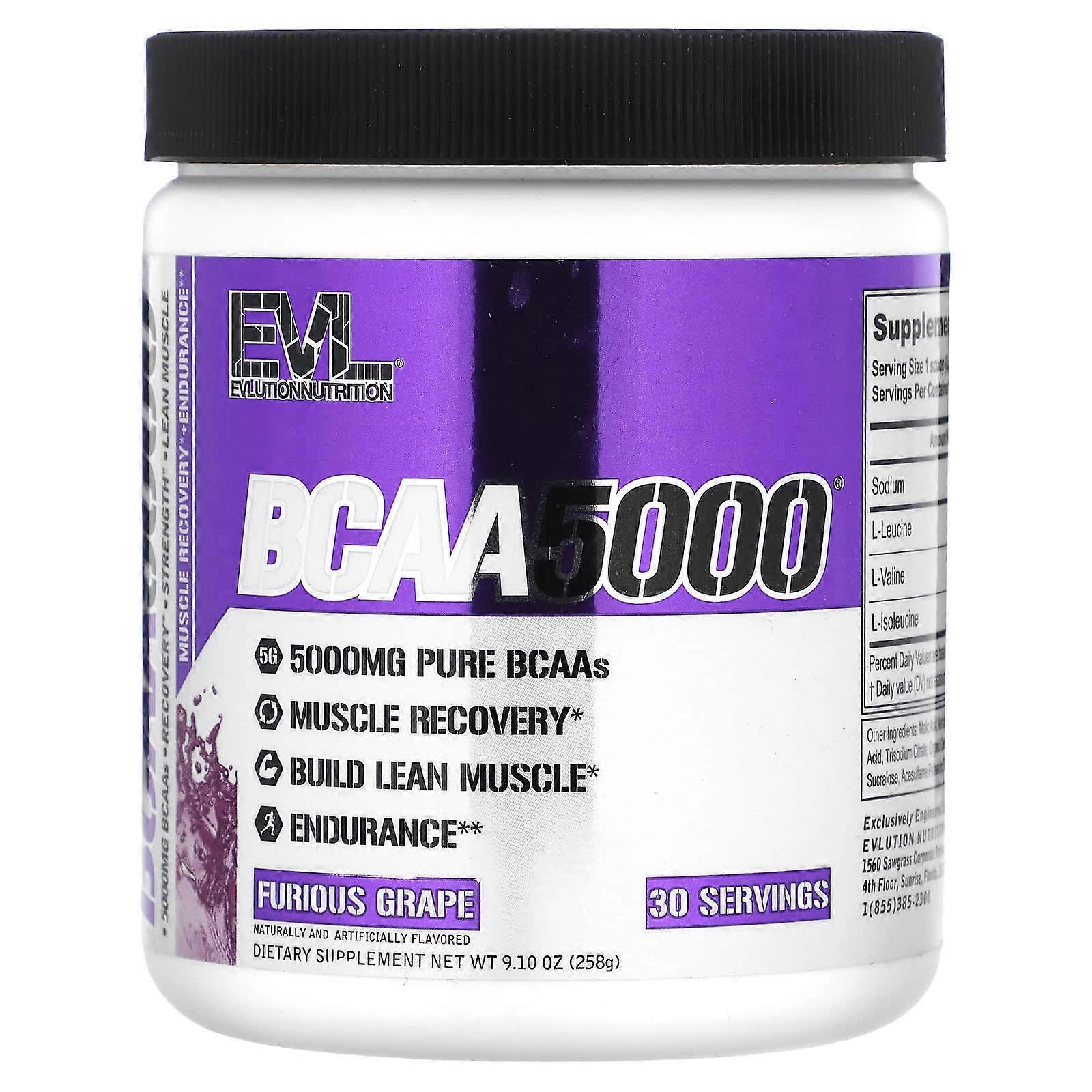 BCAA5000, Furious Grape, 9.1 oz (258 g)