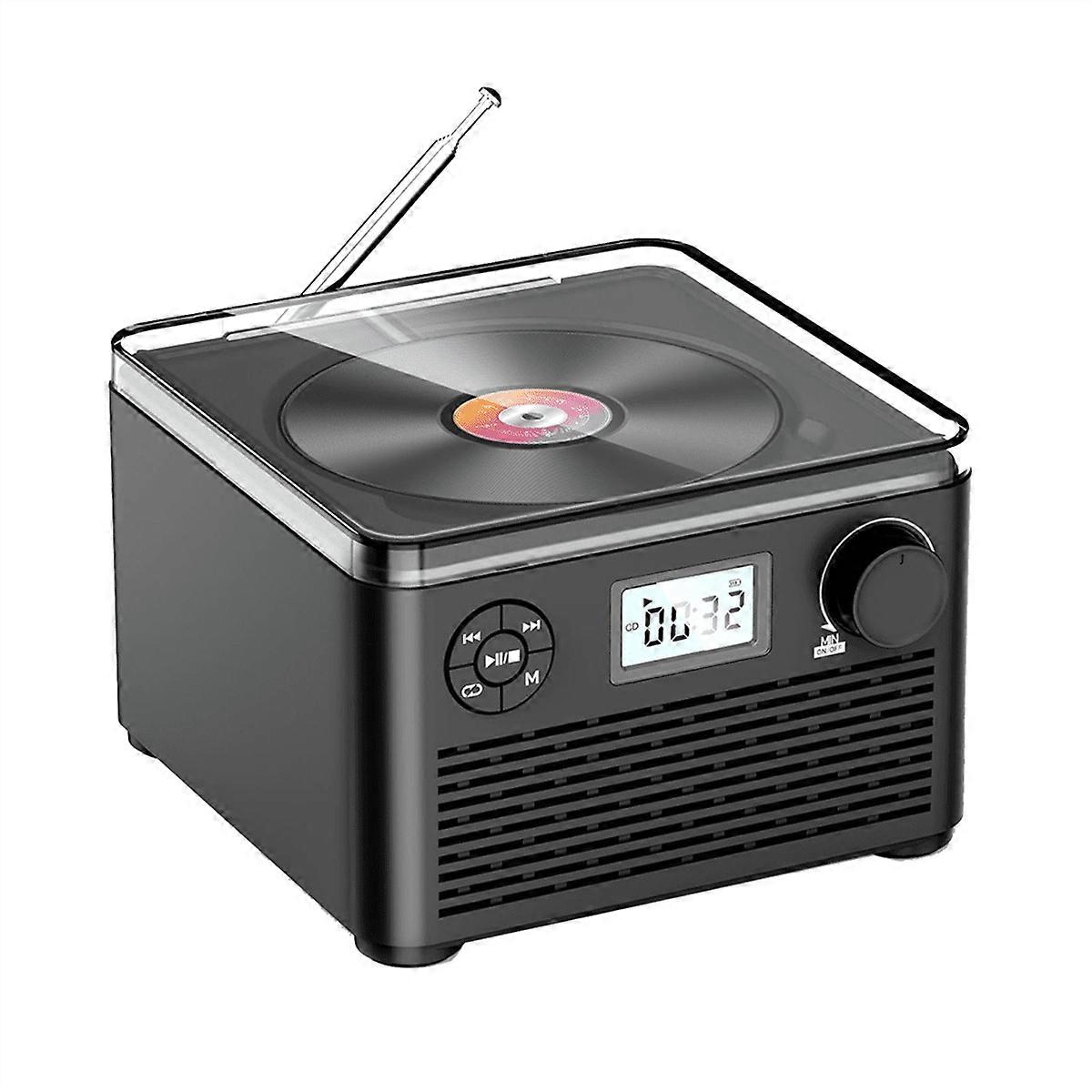 Portable CD Player Bluetooth Speaker,HiFi Bluetooth CD Player with FM Radio,Audio Player/MP3 Disc/USB/TF,Headphone Jack