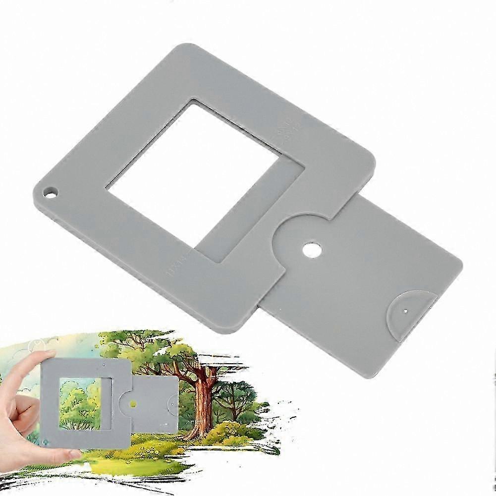 Dual Viewfinder Set with Sliding Mechanism - Color Isolation and Grey Scale Tools for Art, Painting, and Photography Enthusiasts