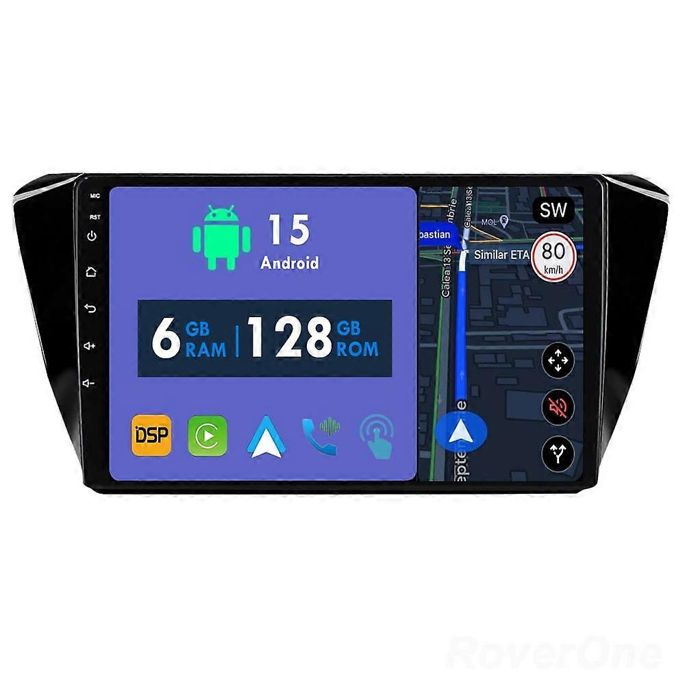 Car Radio 6G+128G CarPlay GPS Navigation Head Unit for Skoda Superb 3 2015 - 2019 Android Auto Bluetooth Stereo Touch Screen