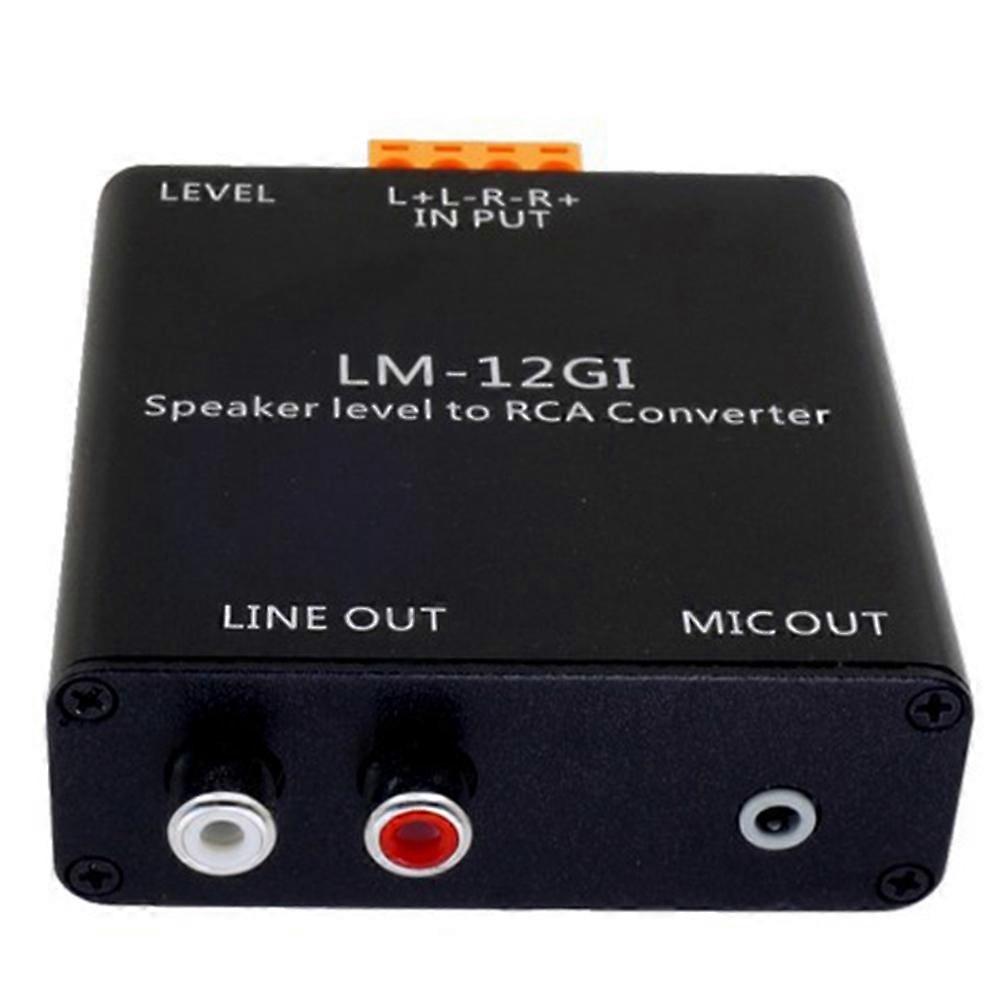 Audio Isolator Audio Common Ground Isolation Attenuator High to Low Power Amplifier Speaker Level to Line Output