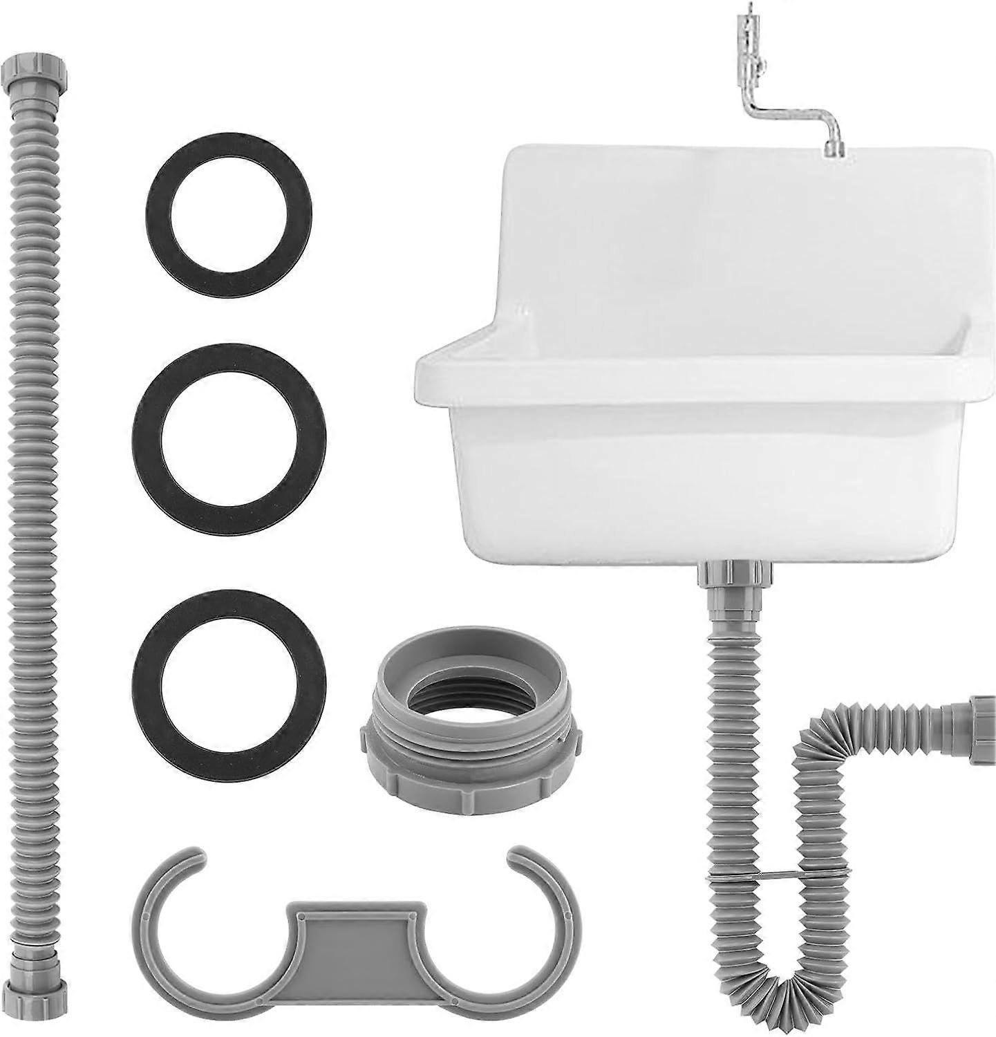 Flexible Sink Drain Pipe, 1-1/2" Expandable P Trap Sink Drain Pipe with 1-1/4"