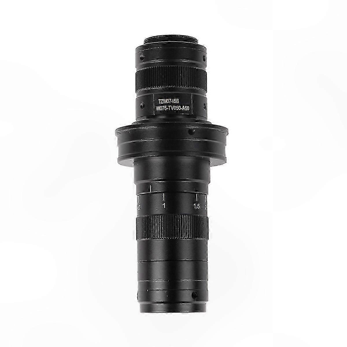 C-Mount Lens with 0.7x-4.5x Magnification, 150x Zoom, 25mm for HD VGA USB Industrial Video Microscope Applications