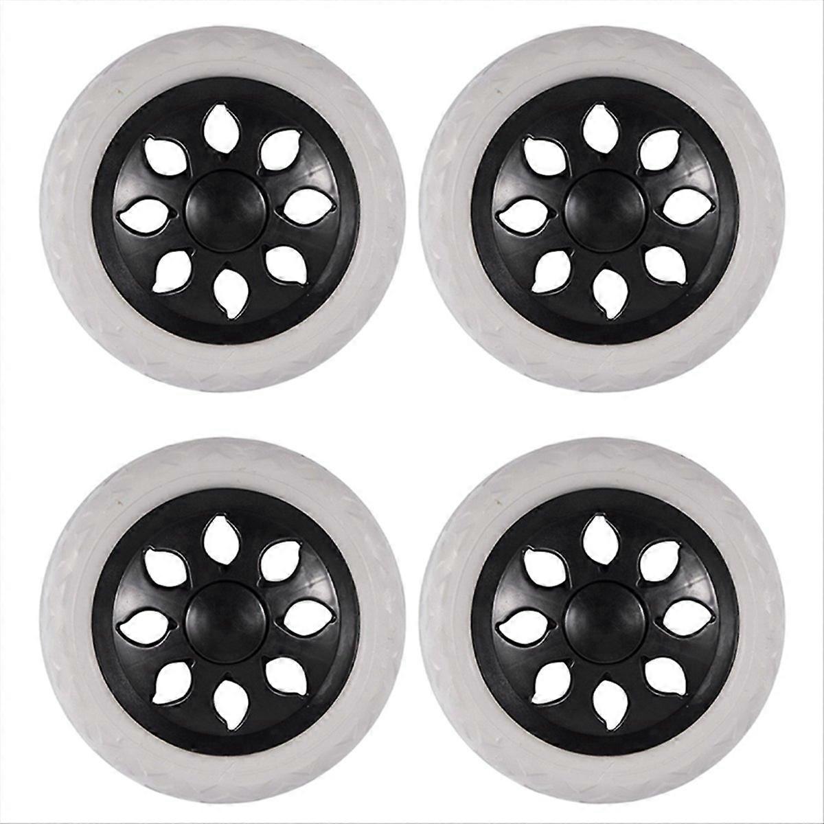 Black White Plastic Core Foam Cartwheel Casters