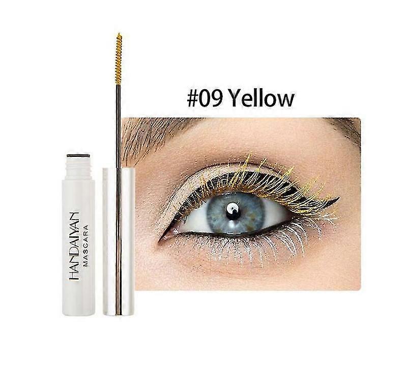 12 πολύχρωμη μάσκαρα χρώματος για τις βλεφαρίδες αδιάβροχη 4d μάσκαρα νέον