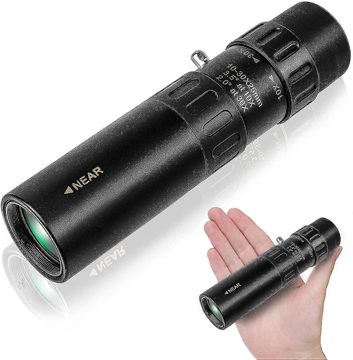 High Power Mini Black Telescope Zoom Adjustable Optical Monocular Bino
