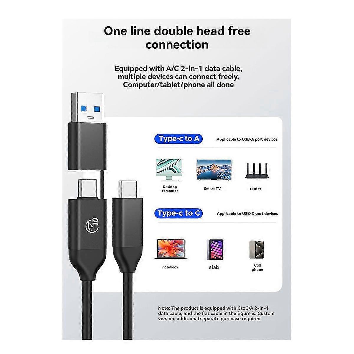 M.2 NVMe 2230 Enclosure 10Gbps USB 3.2 Gen 2 External Drive Case M.2 NVMe External Hard Drive Enclo