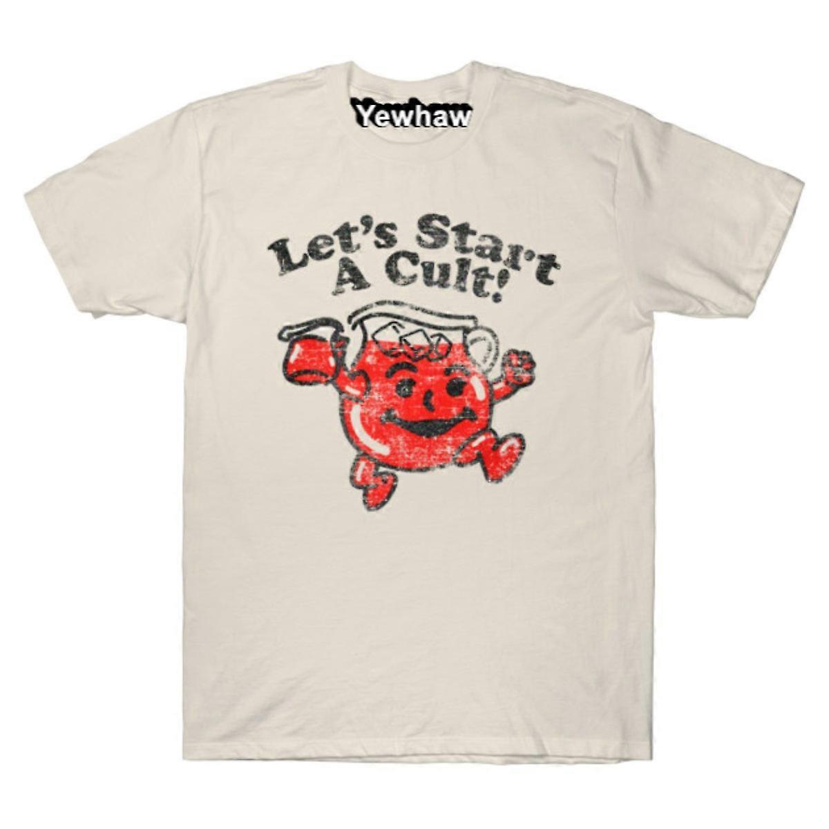 Să începem un cult < > Tricou de design grafic Lets Started A Cult Tee