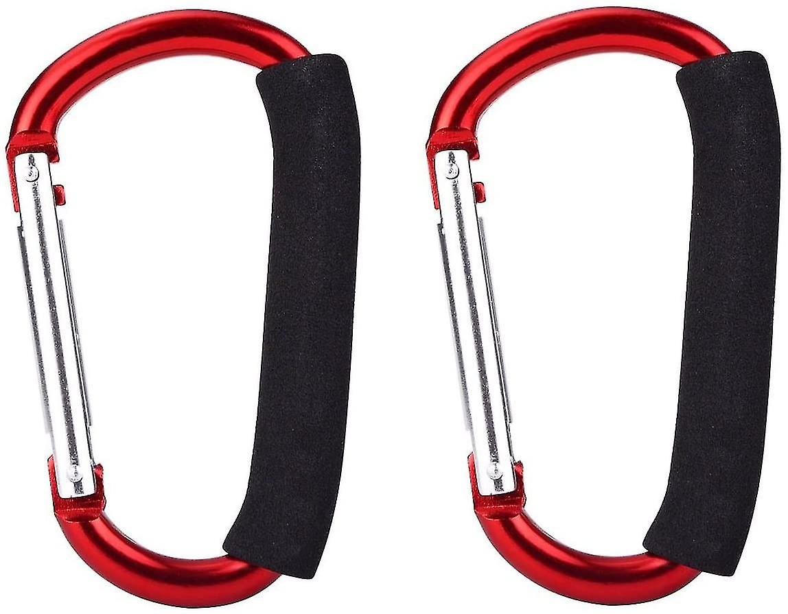 Handle Tool D-shape Hanger Carry Hook Hanger With Foam Grip Gold 2pcs