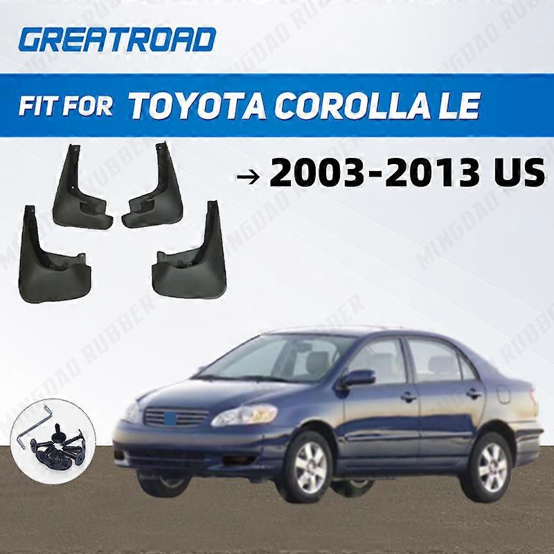 For Toyota Corolla LE 2003-2013 US Fender Mudflaps Splash Guards  Mudguards Mud Flaps car Access