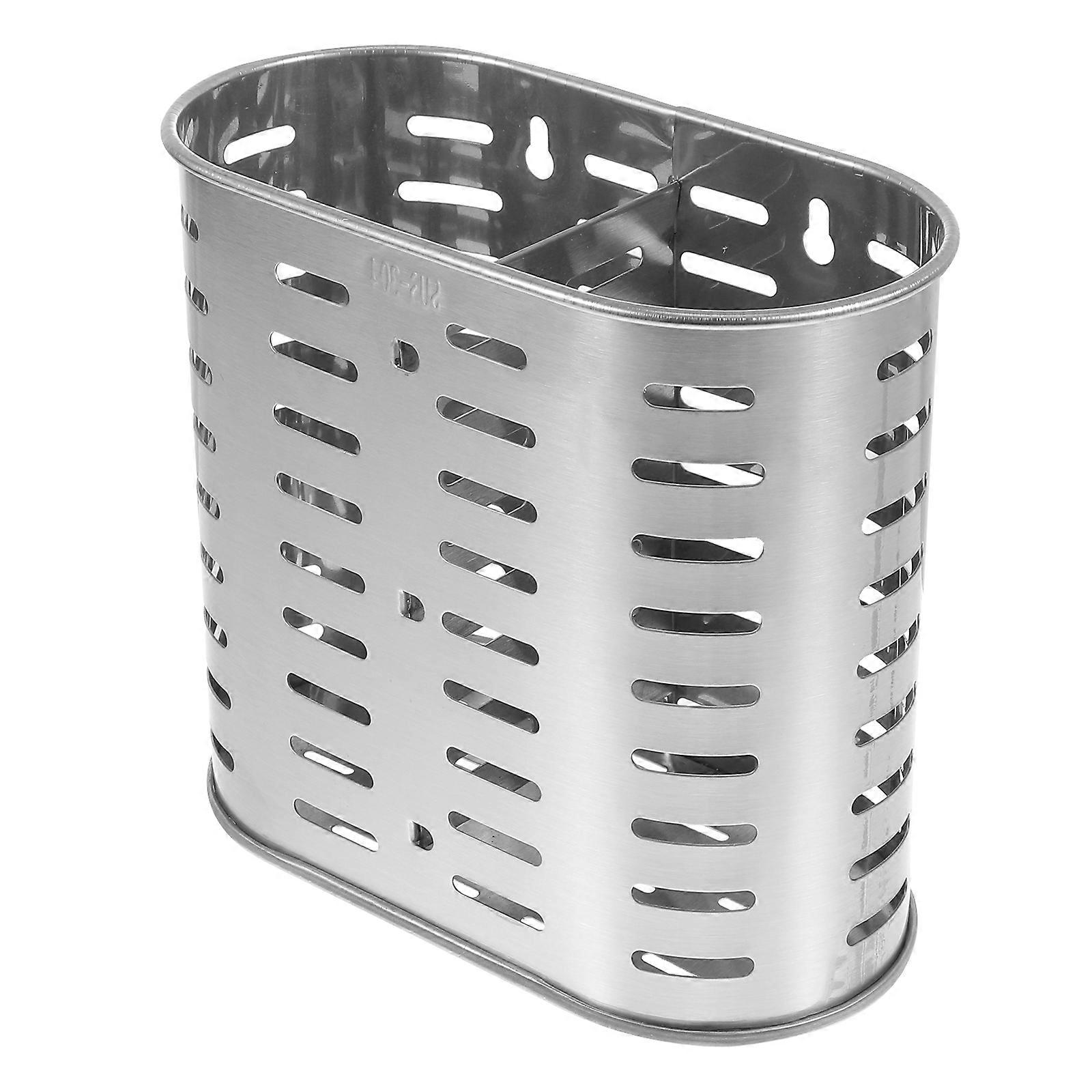 1Pc Wall Hanging Tableware Storage Container Restaurant Forks Storage Bucket