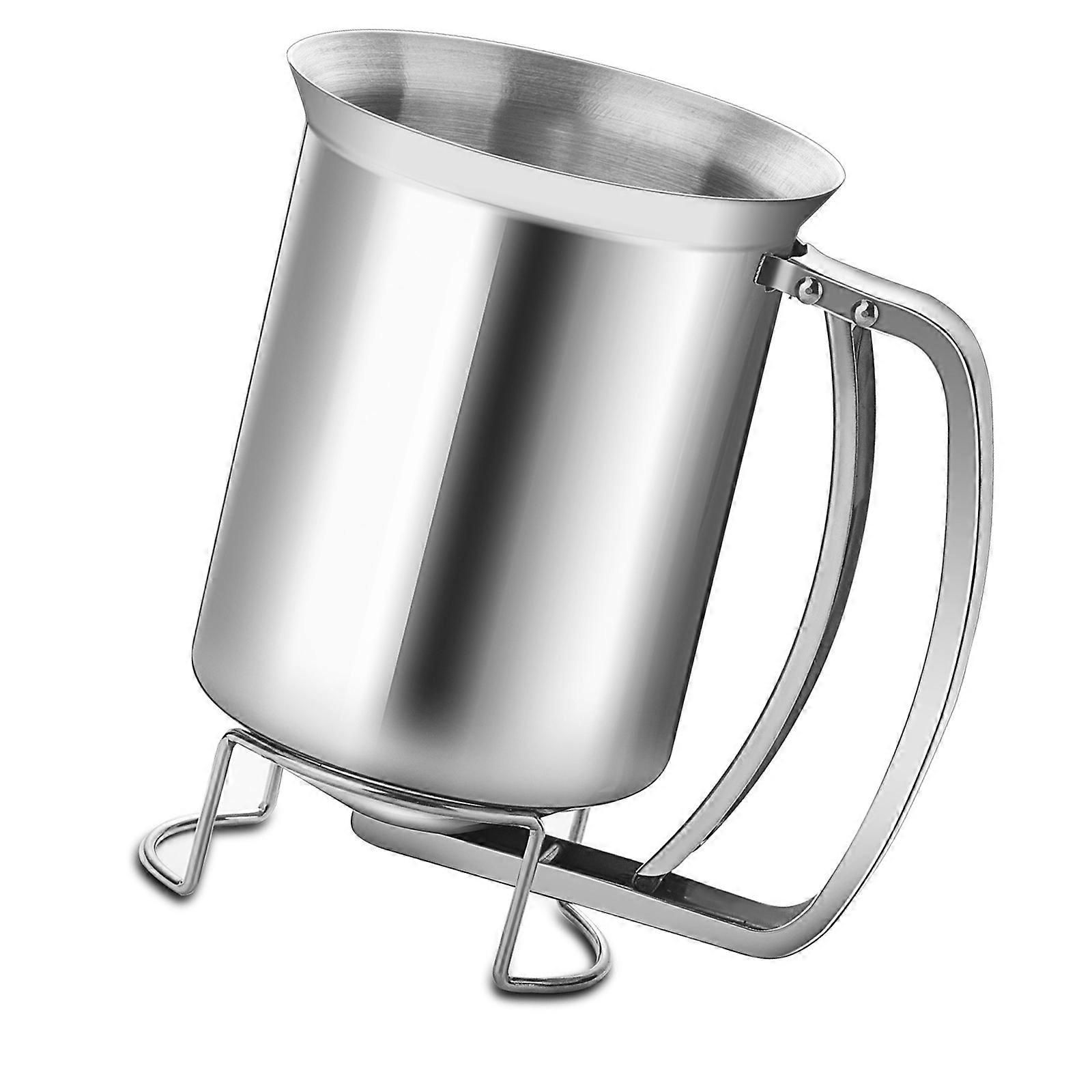 Batter Dispenser 680ML Batter Funnel Stainless Steel Texture Suitable for Cupcakes Waffles Features Adjustable Flows Multicolor