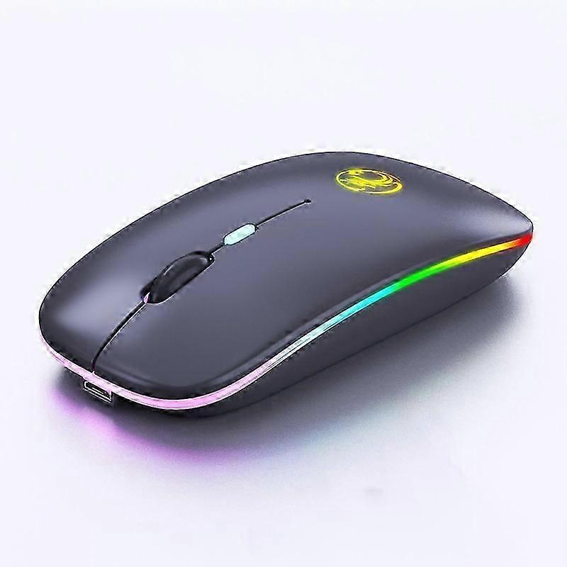 iMICE E-1300 4 Keys 1600DPI Luminous Wireless Silent Desktop Notebook Mini Mouse, Style:Dual-modes Luminous Edition