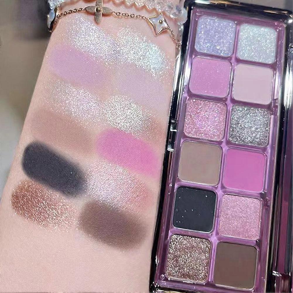 For Eyeshadow Palette 12 Colors Matte Shimmer Pearlescent Long Lasting Highly Pigmented Makeup Palette Portable