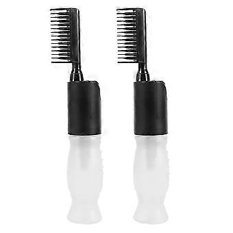 Haarverf applicator kam fles haar olie tool olieverf plastic schoonheidsverzorging tools 2 stuks editie 1107