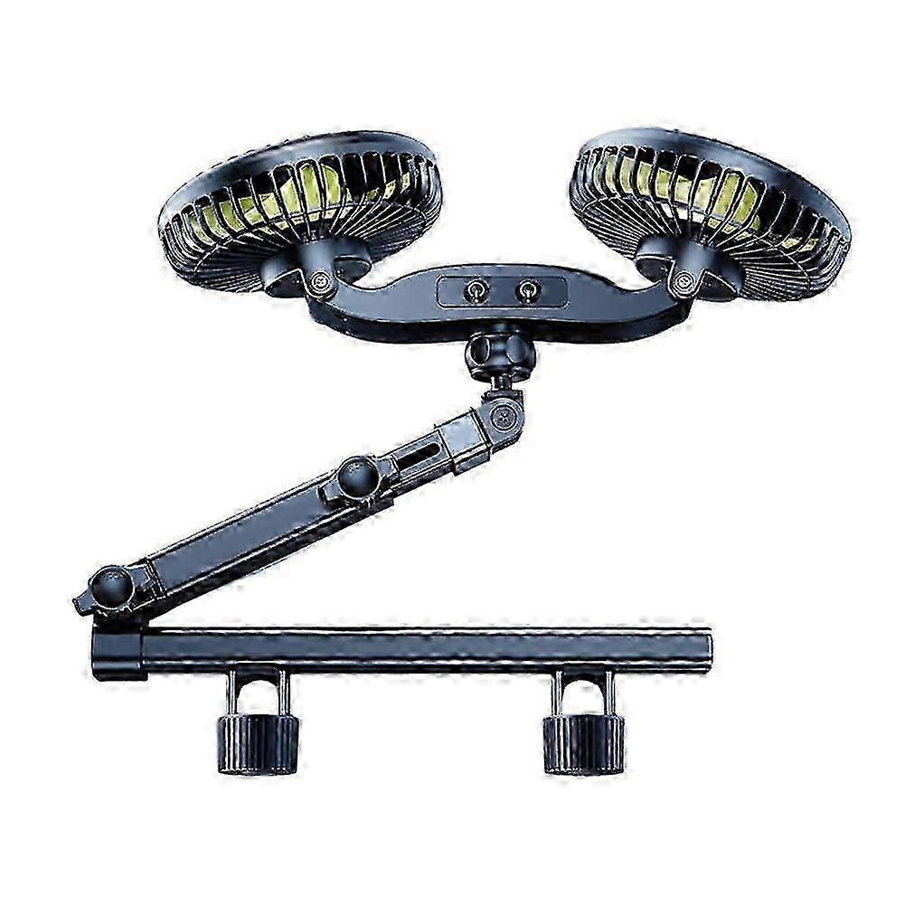 Scalable car mounted fan with dual heads and high rear wind power 2025