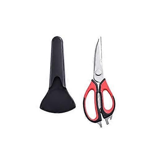 Salad Scissors NonSlip Handle Portable Kitchen Scissors For Cutting Chicken And Walnuts