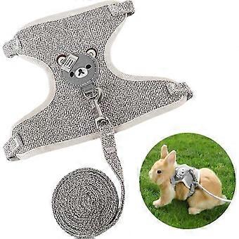 Harness with Leash - Unspecified - Gray - 1.2 m - Breathable - Comfortable