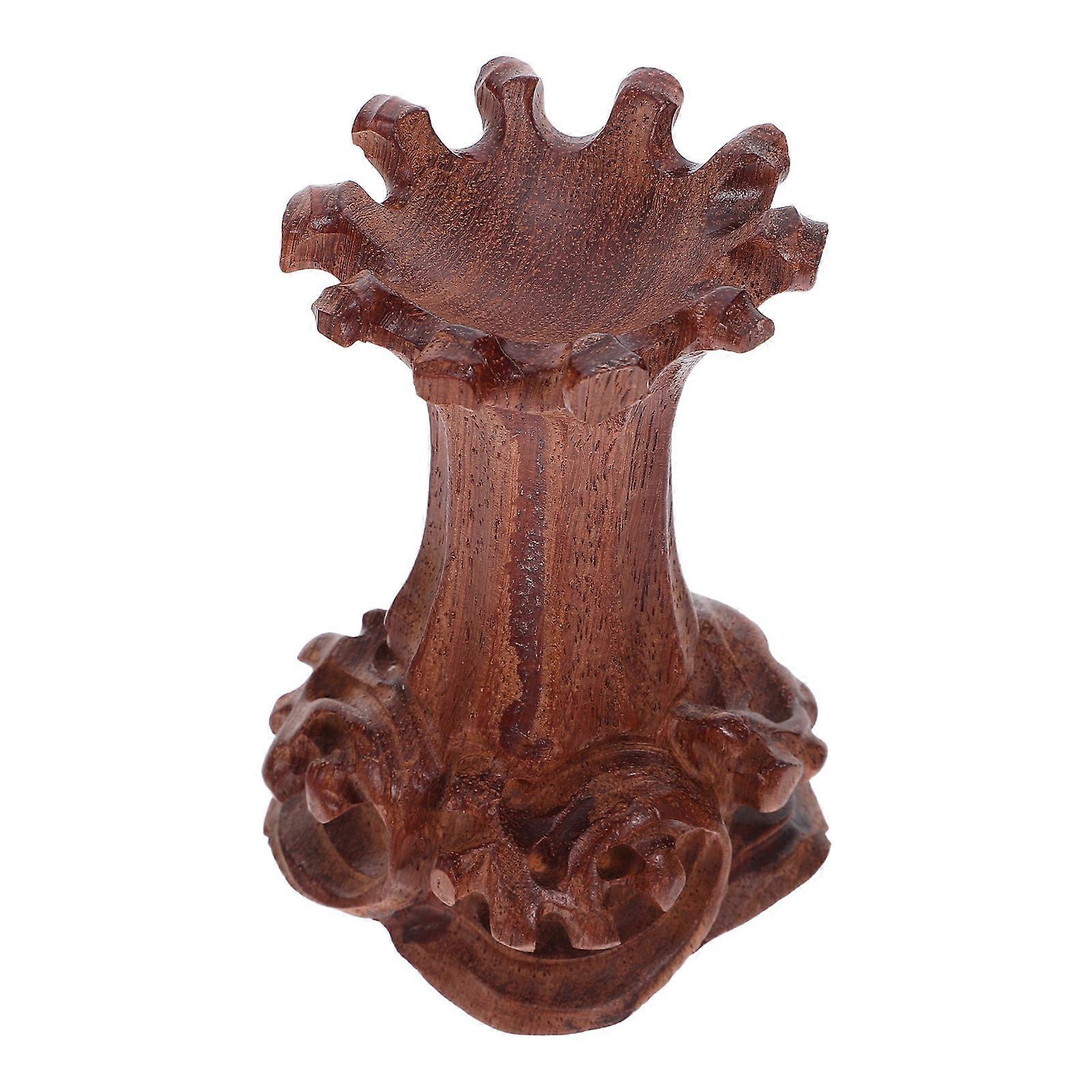 Crystal Ball Display Base with Wooden Holder for Decorative Sphere