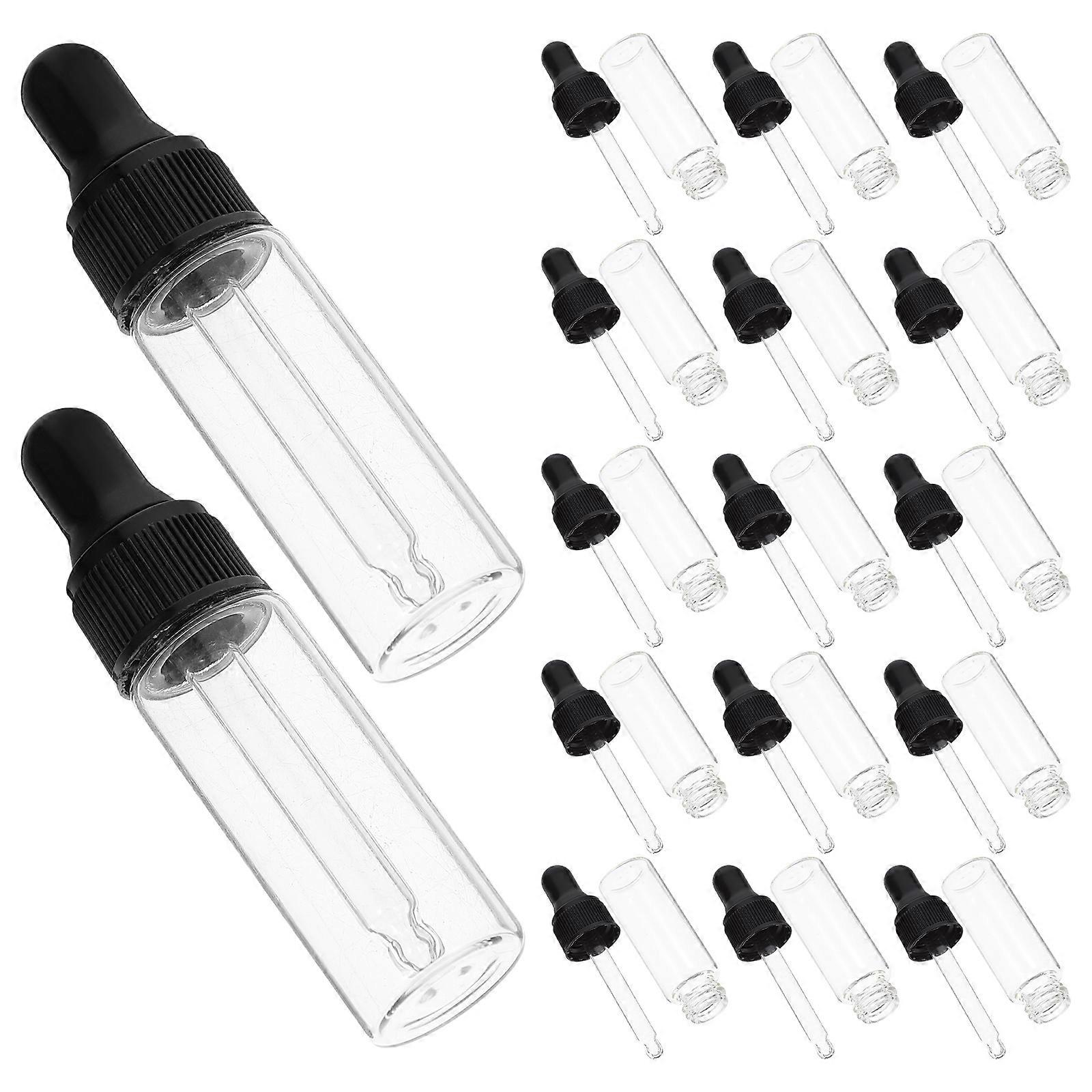 Sample Dropper Bottles Mini Dropper for Storage 20Pcs Glass Bottles with Lids