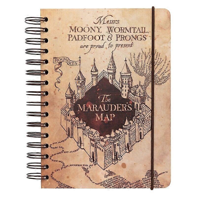 Marauders Map A5 Notebook for Harry Potter fans