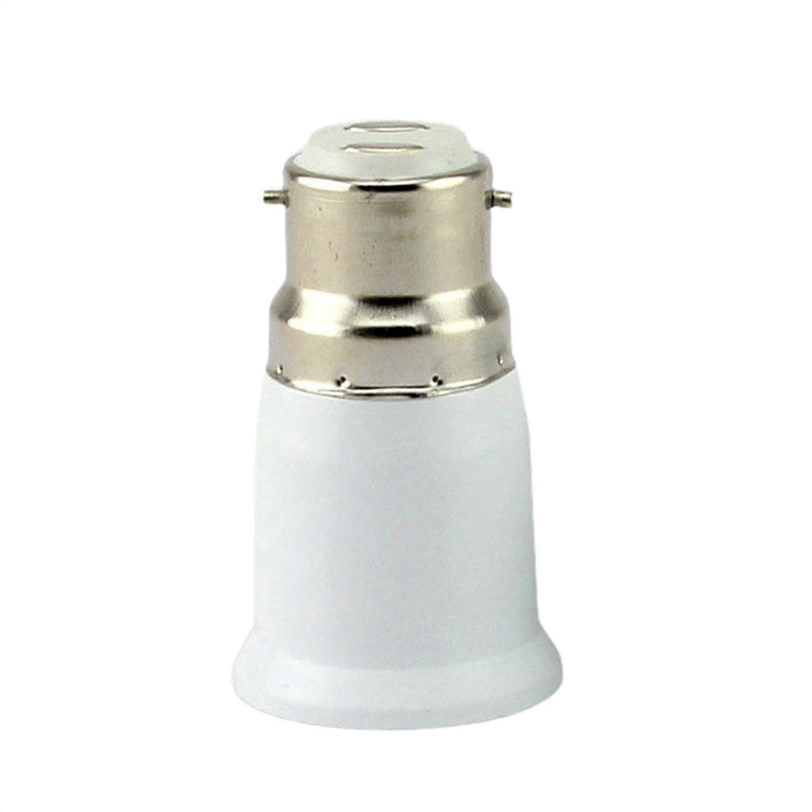 Lamp Holder Adapter Converter E27 To B22 Bayonet Socket Small Screw To Bayonet Polycarbonate White LED Light Adapter