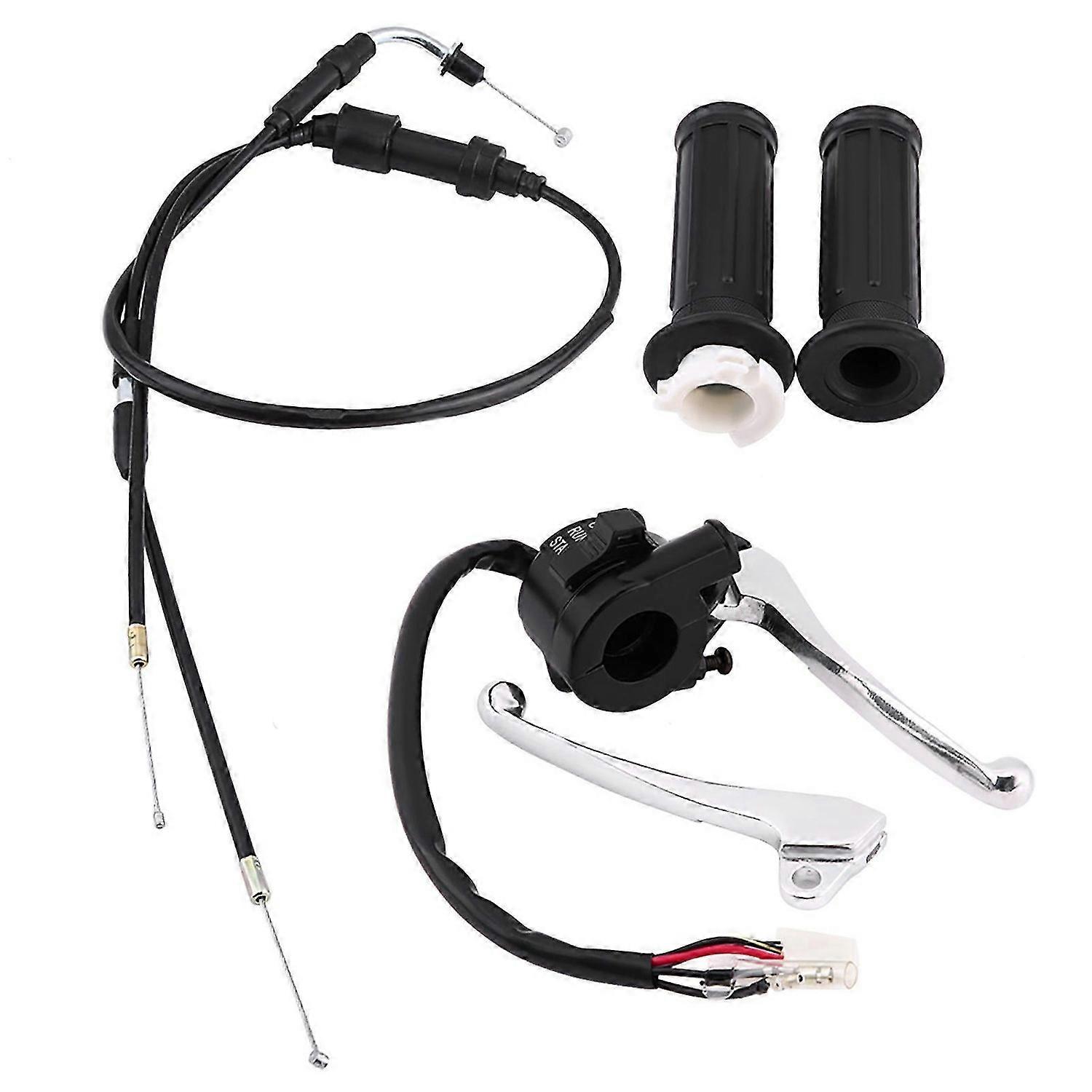 Brake Lever Hand Grip Throttle Cable Kit for PW50