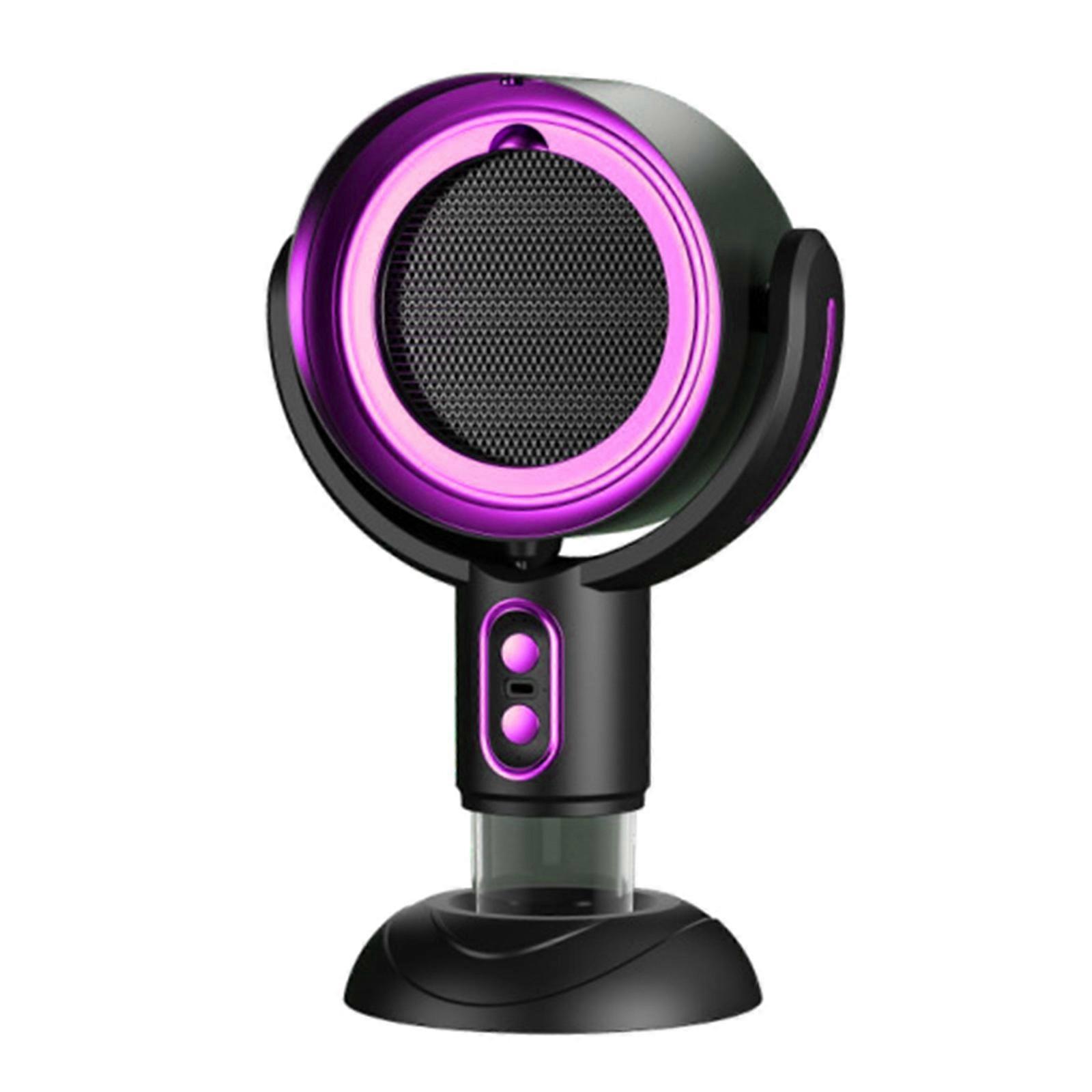 Rechargeable Range Hood Soot Fan Space Saving with Adjustable Gears Soot Purifying Fan ABS Texture for Cooking Use  Purple