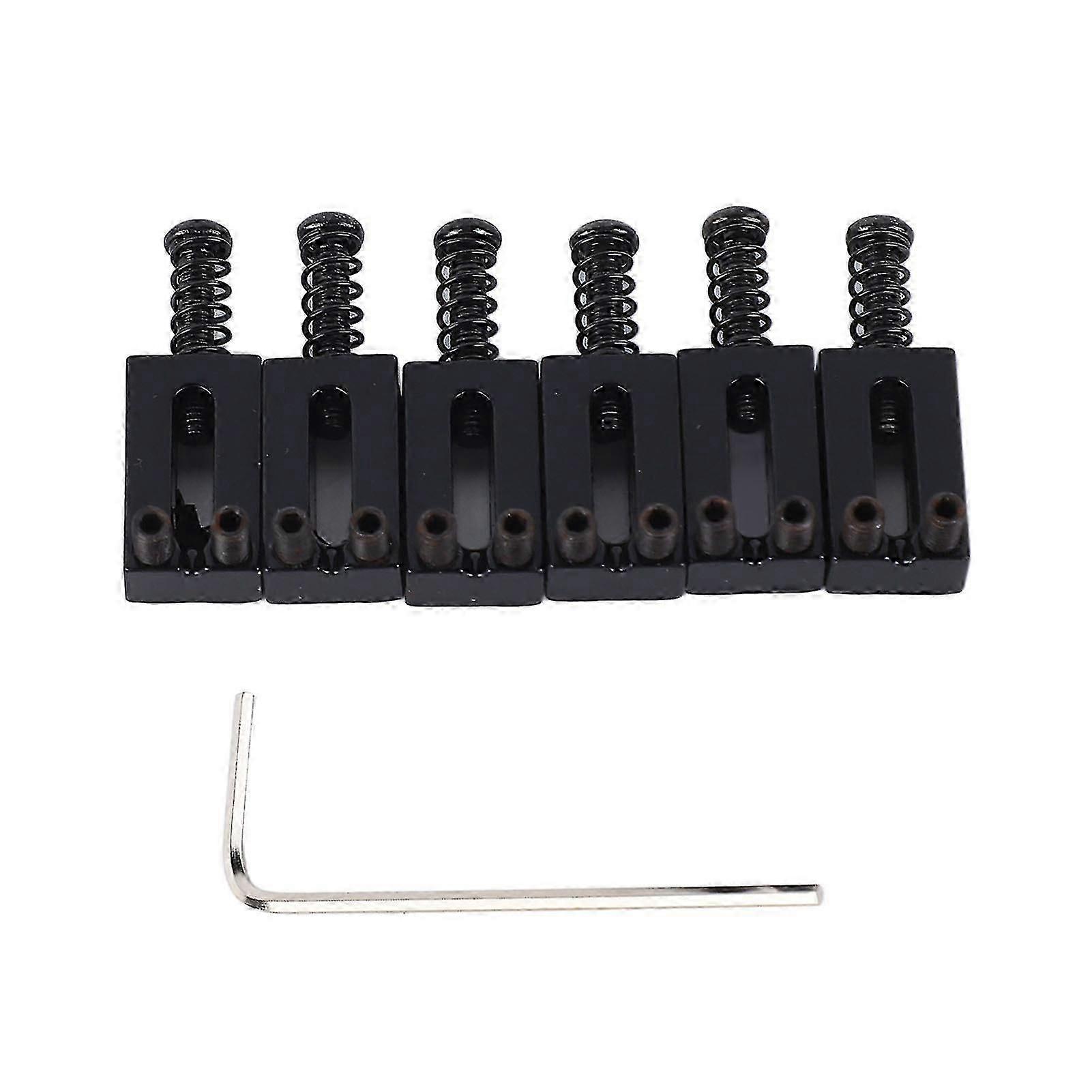 6 st elgitarr stallsadel Standard zinklegering gitarr tremolo stall rullsadlar för ersättning