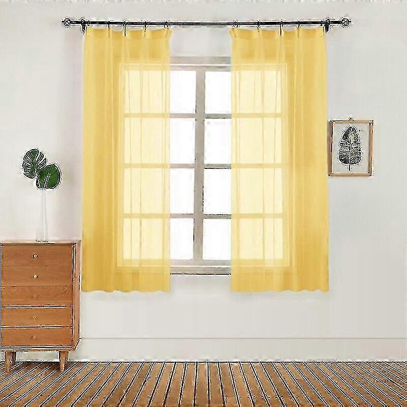 Elegant Tassel Line Curtains 100x200cm for Door & Window Divider