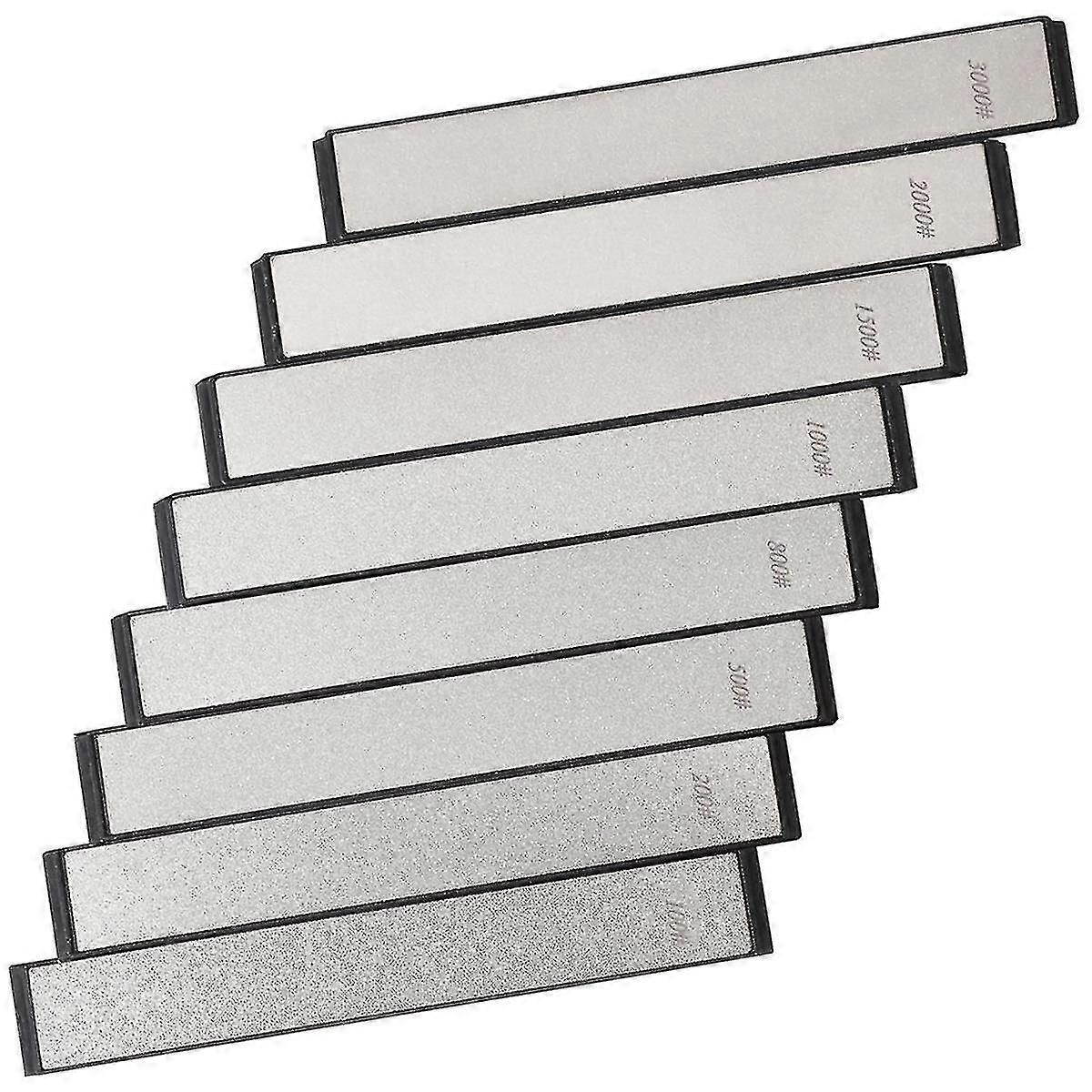 8pcs Diamond Knife Sharpener For Knife Sharpener Fixed-angle.whetstone Set: 100/200/500/800/1000/15
