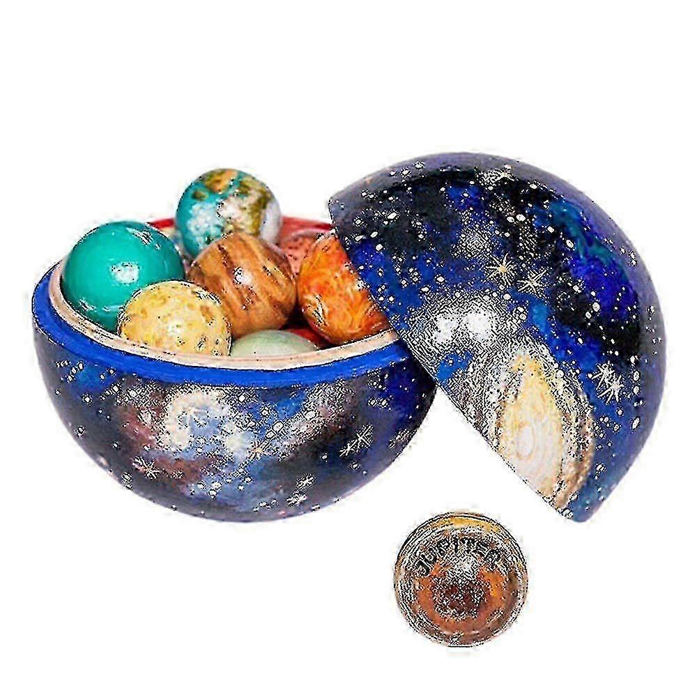 Solar System Planet Set Resin Ornaments Kids Learning Game Toys