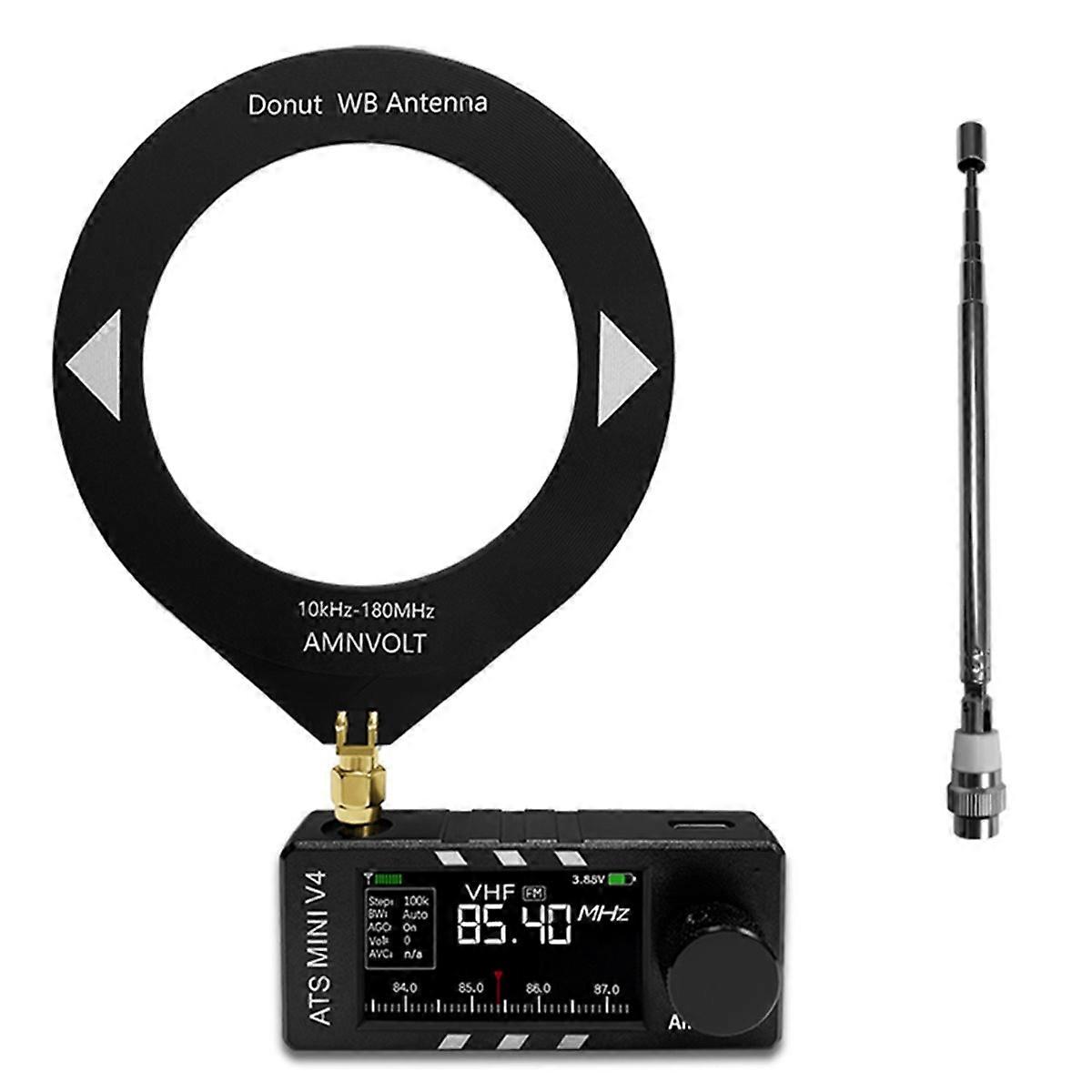 Upgrade V4 ATS MINI SI4732 Radio ALL Band Radio FM AM SSB LSB USB Receiver,Built-in Hi-Z Headphone A