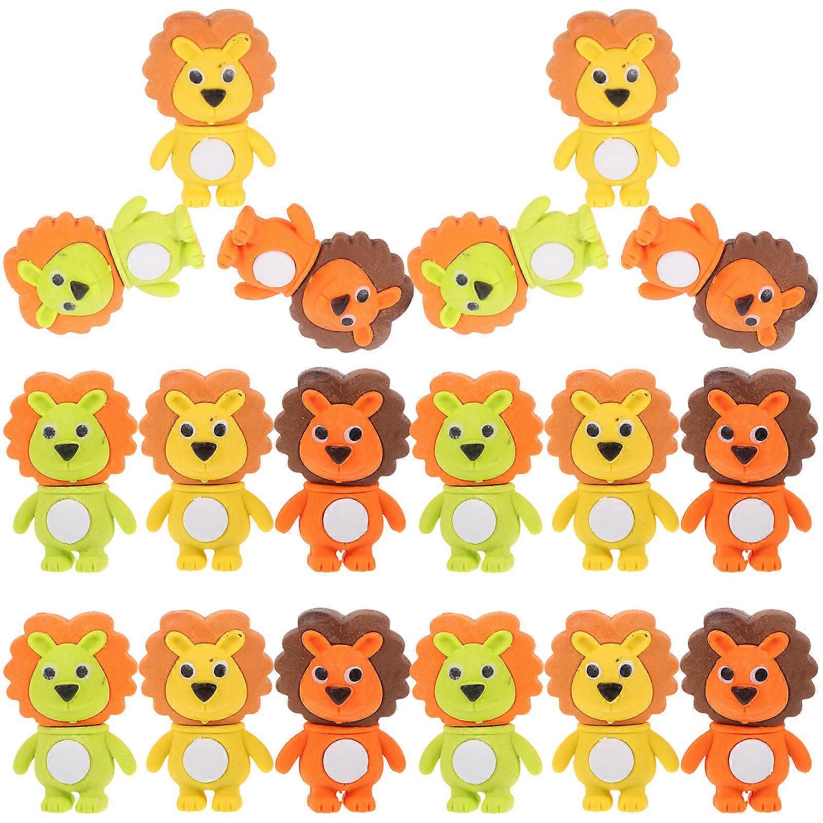 24Pcs Multi-function Erasers Delicate Kids Erasers Portable Mini Erasers Student Supply