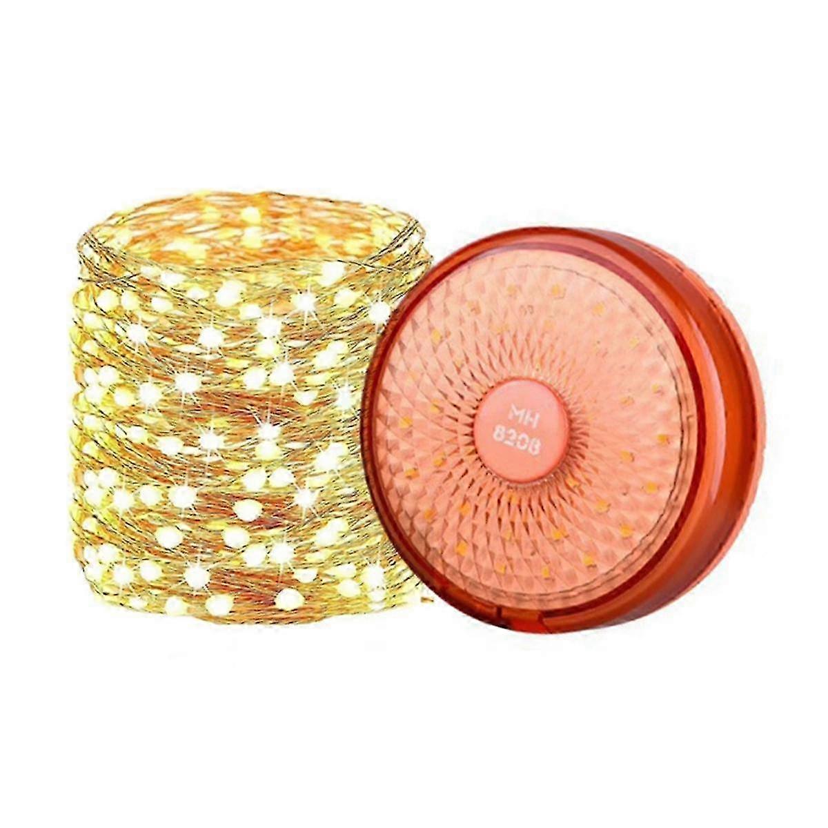 LED String Lights Camping Lantern USB Rechargeable 2 in 1 Portable Outdoor Light with 8 Lighting Modes Camping Light B