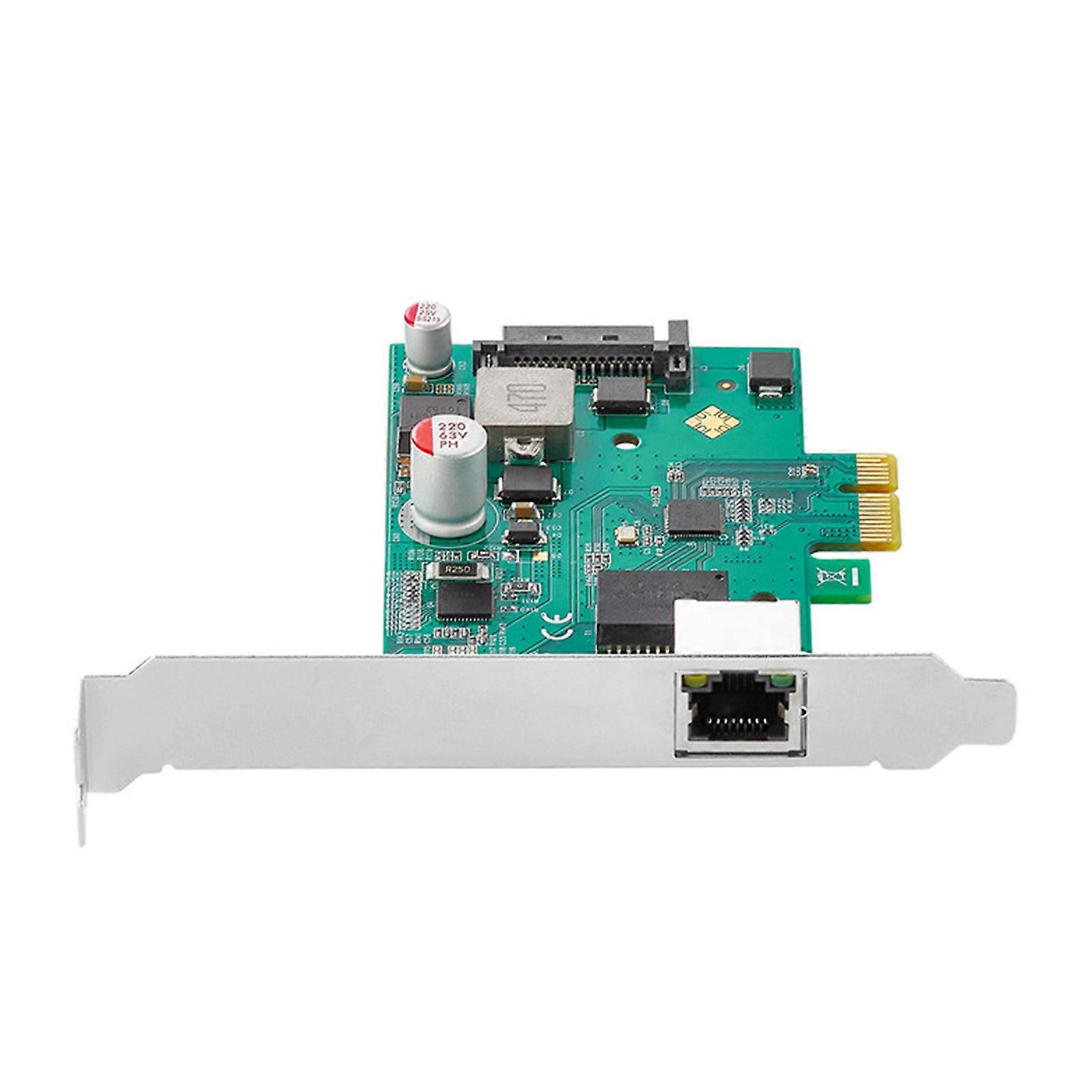 Gigabits Networking Card PCIE to 2.5G Single Port POE Networking Card Visual Capture Card Multicolor