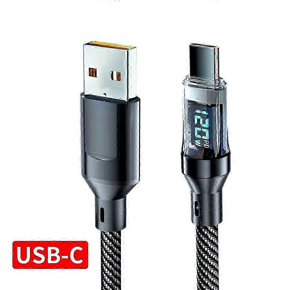 NNBILI 120W USB A to Type C Digital Display Cable Fast Charging PD USB C to C Cable For iPhone 15 Xiaomi 14 HUAWEI Macbook iPad